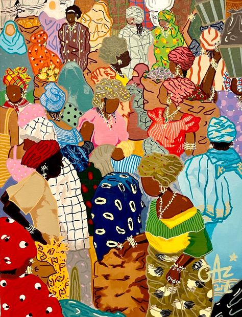 Afrique Art, Apartment Art, Black Art Painting, Afrocentric Art, Afro Art, Naive Art, African American Art, Funky Art, African Art