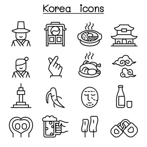 39,200+ Korean Icon Illustrations, Royalty-Free Vector Graphics & Clip Art - iStock | Korea icon, Korean culture Korea Doodle, Korean Doodle, Korea Drawing, Mission Icon, Travel Bujo, Korea Logo, Korean Poster, Korean Christmas, Korean Icons