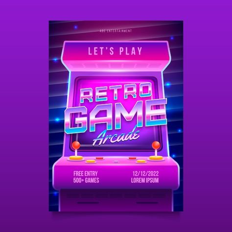 Games Poster, Retro Games Poster, Arcade Retro, Storyboard Ideas, Gaming Poster, Retro Arcade Games, The Artist Movie, Poster Design Layout, Gaming Posters