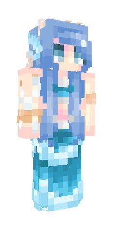 Minecraft Pirate Skin, Minecraft Skins Mermaid, Mermaid Minecraft, Cyan Dress, Demon Dress, Minecraft Skins Aesthetic, Mermaid Skin, Minecraft Girl Skins, Mc Skins