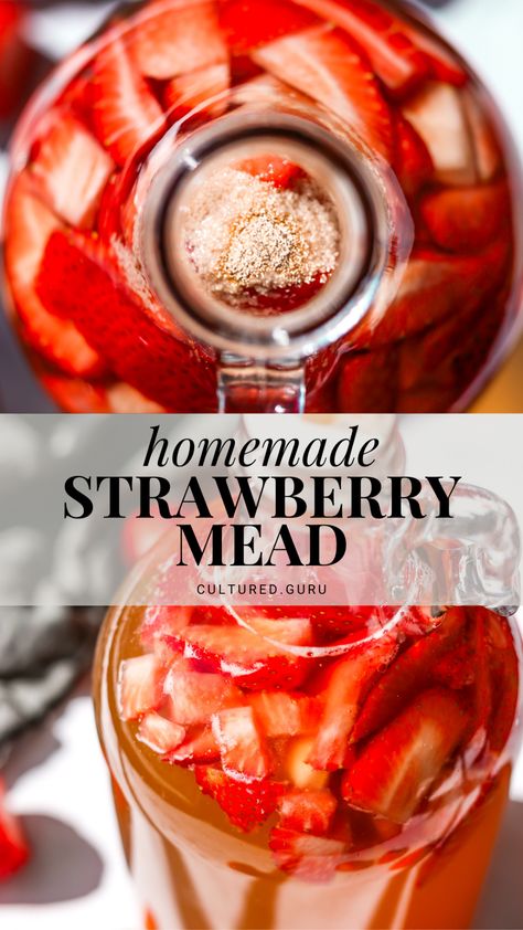 Mead Recipes Homemade, Mead Recipes, Honey Wine Recipe, Homemade Wine Recipes Easy, Homemade Mead, Apple Cinnamon Mead Recipe, Herbal Mead Recipe, Raspberry Mead Recipe, Honey Mead Recipe Homemade