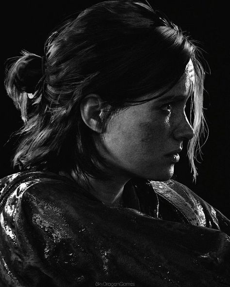 Last Of Us, Not Mine, A Woman, Black And White, On Twitter, Twitter, Hair, White, Black