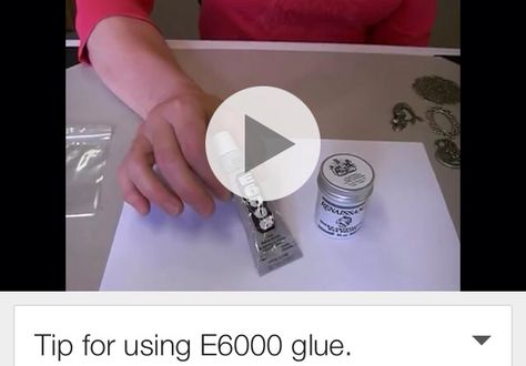 How to use E6000 glue by Susan Street How To Glue Glass Together, E6000 Glue How To Use, E6000 Glue Projects Diy Crafts, Best Glue For Glass, Diy Rhinestone Crafts, Papercrafting Techniques, Metal Glue, How To Make Photo, E6000 Glue