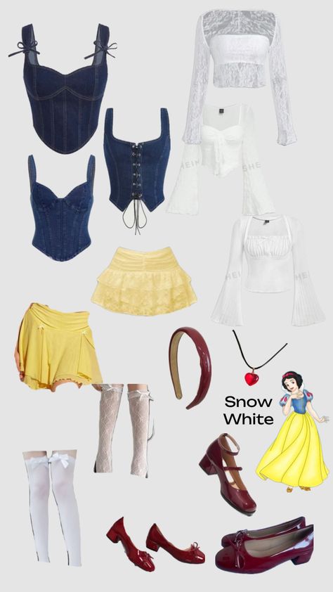 Snow White Custome Halloween, Snow White College Halloween Costume, Snow White Costume Aesthetic, Snow White Costume Makeup, Snow White Dti Outfit, Snow White Bounding, Snowhite Costume Women, Costume Aesthetic, Snow White Halloween Costume