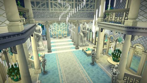 Sims 4 Palace Interior, Sims 4 Throne Room, Minecraft Royal House, Bloxburg Palace Interior, Sims Medieval Throne Room, Bloxburg Fantasy Build, Sims 4 Castle Interior, Sims 4 Throne, Royal Throne Room