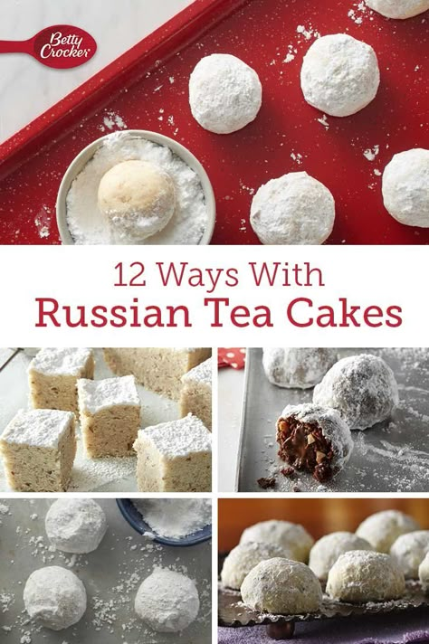 Russian Tea Cakes Cookies, Russian Tea Cakes Recipe, Russian Teacakes, Russian Tea Cakes, Tea Cake Cookies, Russian Tea Cake, Mexican Wedding Cookies, Tea Cakes Recipes, Russian Tea