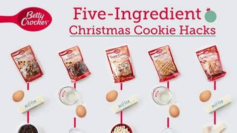 20 Ways to Hack Cookie Mix for a Crowd-Sized Treat - BettyCrocker.com Betty Crocker Peanut Butter Cookies, Betty Crocker Chocolate Chip Cookies, Betty Crocker Sugar Cookie Mix, Betty Crocker Cookie Mix, Betty Crocker Cookies, Betty Crocker Sugar Cookies, Gingerbread Cookie Dough, Chocolate Chip Cookie Mix, Betty Crocker Recipes