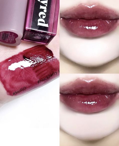 Plum Lipstick Makeup, Plum Lip Gloss, Plum Lip, Heart Shaped Lips, Wax Roller, Plum Lipstick, Beautiful Skin Care, Makeup List, Makeup Accesories