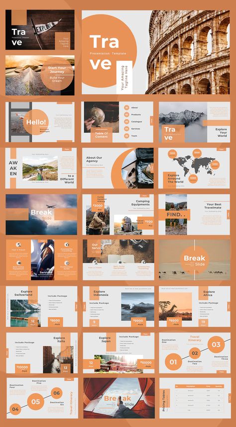 Travel Agency PowerPoint Presentation Template. 50+ unique slides Travel Agency Presentation, Travel Presentation Template, Travel Powerpoint Template, Travel Presentation Design, Power Point Presentation Ideas, Powerpoint Presentation Ideas, Travel Powerpoint, Travel Presentation, Travel Template