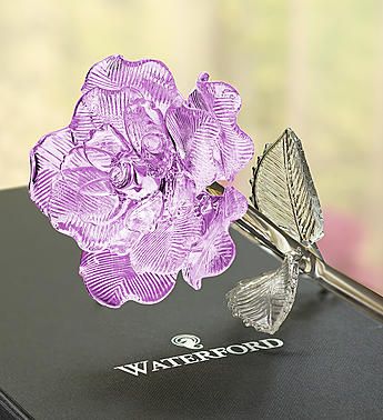 Sympathy Plants, Glass Rose, Mothers Day Flowers, Crystal Figurines, Lavender Roses, Crystal Rose, Waterford Crystal, Flowers Online, Glass Flowers