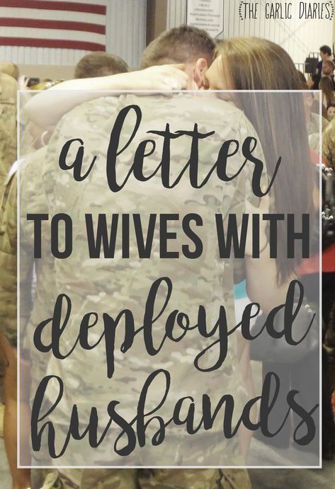 About half way through Seth and I's deployment, I came across a blog post written by an Army wife titled "Why You Will Rock This Deployment" or something similar. And it was absolutely amazing. As a military wife, it is so awesome to meet or connect with someone who is going ... Deployment Letters, Deployment Quotes, Military Wife Quotes, Deployed Husband, Navy Wife Life, Soldier Wife, Military Couple, Military Husband, Deployment Homecoming