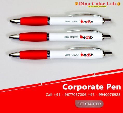 Print your company logo and slogans on pens today as well as your clients' names for a perfect corporate gift. Many different varieties available.www.dinacolorlab.com | Booking Call +91 - 9677057006 +91 - 9940076928   #corporatepenprinting #penprinting #pensprinting #customisedpenprinting#personalisedpenprinting #fancypen #penlogoprinting Hair Poster Design, Business Promotional Gifts, Hair Poster, Business Pens, Fancy Pens, Poster Graphic, Color Lab, Pen Design, Post Ideas