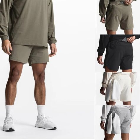 New Men's Running Quick Dry Fitness Gyms Shorts Mens Summer Short Pants Male Jogger Workout Beach Brand sport shorts men Summer Short Pants, Summer Workouts, Mens Gym Shorts, Casual Pants Style, Pants Male, Mens Shorts Summer, Shorts Fit, Beach Activities, Summer Essential