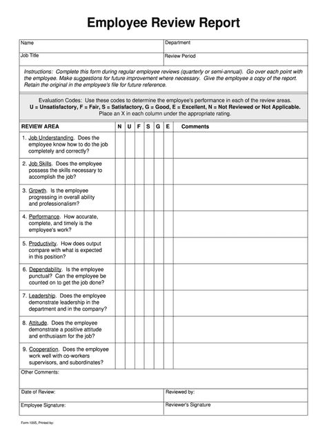 Printable Employee Review Forms - Fill Online, Printable for Blank Evaluation Form Template - Best Sample Template Employee Review, Employee Evaluation, Yearly Review, Employee Evaluation Form, Employee Performance Review, Evaluation Employee, Evaluation Form, Report Card Template, Create Invoice