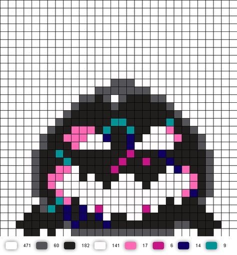 Tarr Slime Slime Rancher Perler Beads, Slime Rancher Pixel Art, Easy Perler Bead Patterns, Perler Creations, Easy Pixel Art, Pixel Art Templates, Diy Perler Bead Crafts, Perler Bead Templates, Pixel Art Grid