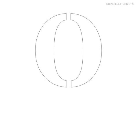 Stencil Letter Large O O Letter Images, Letter O Template, O Letter Design, Letter O Printable, Large Printable Letters, Letter Stencils Printables, O Letter, Free Stencils Printables, Letters To Boyfriend