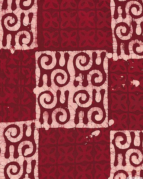 Batik Print Designs, Batik Print, Traditional Patterned Fabric With Batik Print, Traditional Batik Print Patterns, Traditional Batik Print Digital Prints, African Batik Fabric, Patterned Batik Print Cotton Fabric, American Indian Pottery, Red Batik Print Cotton Fabric