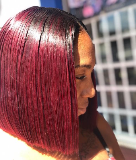 I love colors😍 . . . . #bob #weave #hair #black #99j #99jhaircolor #bluntcutbob #sewin #hairgoals #africanamericanhairstyles #trinidad… Bean Salads, Bob Weave, Weave Hair, African American Hairstyles, Hair Black, Trinidad, Hair Goals, Hair Makeup, Dreadlocks