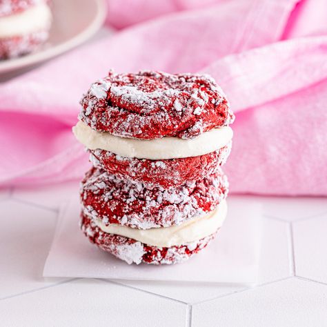 Red Velvet Cake Cookies, Cranberry Cheesecake Bars, Red Velvet Sandwich Cookies, Lemon Cookies Easy, Cool Whip Cookies, Cream Cheese Mints, Cranberry Cheesecake, Make Cream Cheese, Tasty Dessert