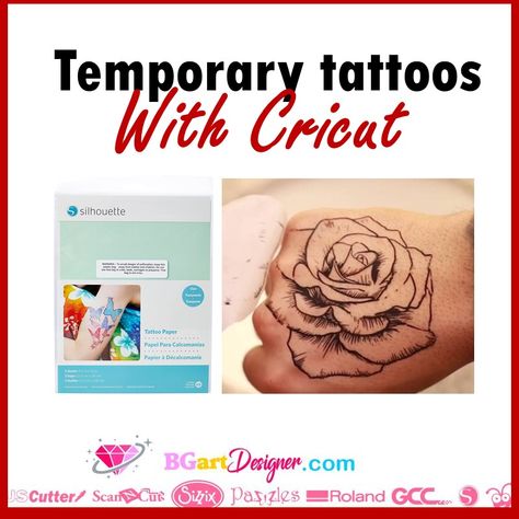 Cricut Temporary Tattoo Diy, Cricut Tattoo How To, Making Temporary Tattoos, How To Make Temporary Tattoos With Cricut, Cricut Temporary Tattoo, How To Make Temporary Tattoos Diy, How To Make A Temporary Tattoo, Cricut Engraving Projects, Cricut Tattoo