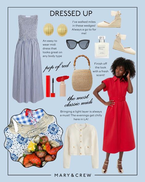 My all time favorite color story.. AMERICANA ❤️🤍💙 comment SHOP to get the Memorial Day Weekend wardrobe edit sent straight to your inbox 💌 #redwhiteandblue #summerwardrobe Coastal House Design, Memorial Day Outfits, Classic Chic Outfits, Red White And Blue Outfits, White And Blue Outfits, Old Money Outfit, Patriotic Fashion, Money Outfit, Blue Outfits