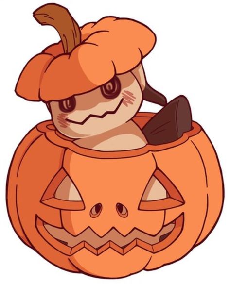 Pumpkin Mimikyu, Pokemon Halloween Mimique Pokemon, Pokemon Halloween Art, Mimikyu Tattoo Ideas, Mimiku Costume, Human Eevee, Halloween Pokemon Art, Fall Pokemon, Pokémon Doodle, Pumpkin Pokemon