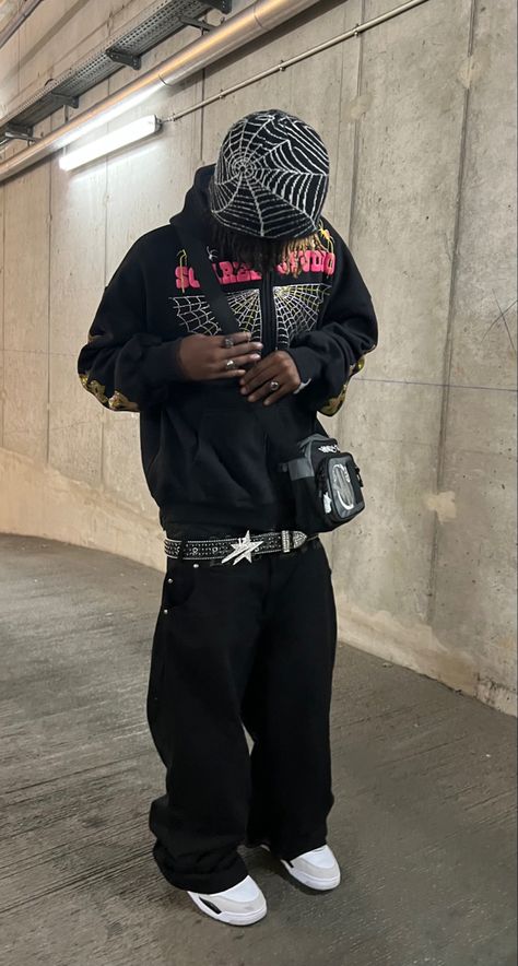 Luh Twizzy Outfits, Opiumcore Outfits Men, Trap Outfit, Opiumcore Outfits, Luh Twizzy, Cybery2k Fashion, Y2k Outfits Men, Y2k Fashion Outfit, Streetwear Outfit Ideas