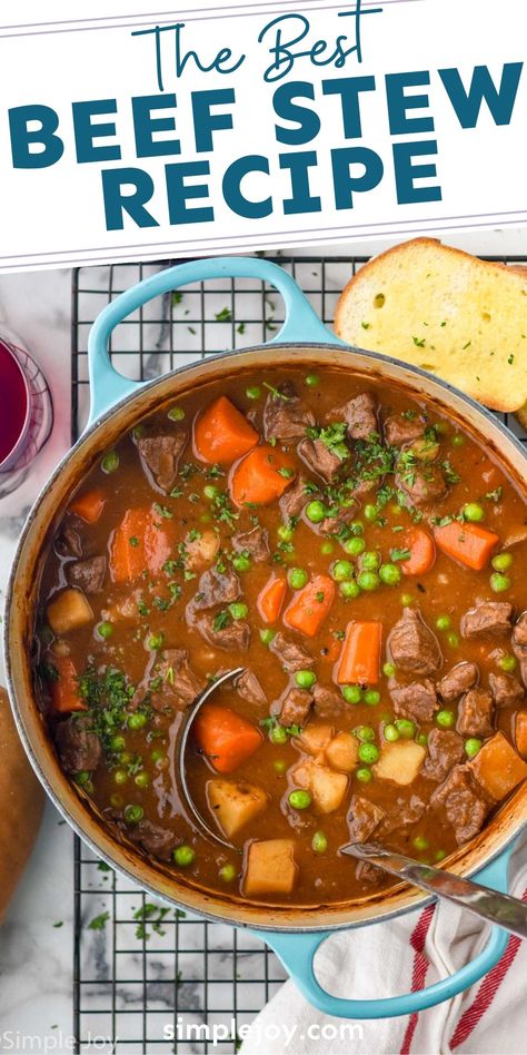 Beef Stew is the ultimate comforting soup recipe. Between the mouth watering beef and the tender perfect vegetables you will fall in love. Best Beef Stew Recipe, Traditional Beef Stew, Beef Stew Ingredients, Marbled Meat, Leftover Steak, Leftover Beef, Homemade Beef Stew, Comforting Soup, Beef Stew Meat