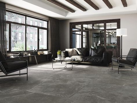 Trend Watch: Large Format Tiles - Tile Mountain Tile Mountain, Wall Tiles Living Room, Tiles Living Room, Grey Floor Tiles, Exterior Tiles, Living Room Tiles, Interior Design Advice, Tile Trends, Large Format Tile