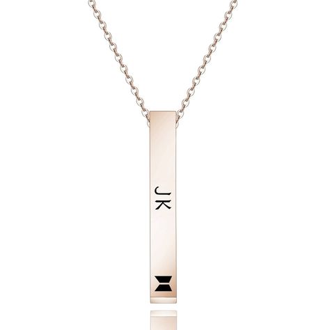 PRICES MAY VARY. Love Yourself necklace ：The Necklace Charm Engraved "JK JIN HOPE RM SUGA J-HOPE V"and Name Pendant Necklace. Wake up every day is a new beginning, a new opportunity is, I believe a better life, but also to accept the imperfections of life, love life trying to love yourself. It's also a Special gift to those people who Love the Korean Group STAR most. Are there people around you who like STAR FANS ? This lovely pendant necklace must be a good choice for you. Show your sincere rem Suga Necklace, Army Necklace, V Jimin, Rm Suga, Army Girl, Korean Group, Necklace Charm, J Hope, Better Life