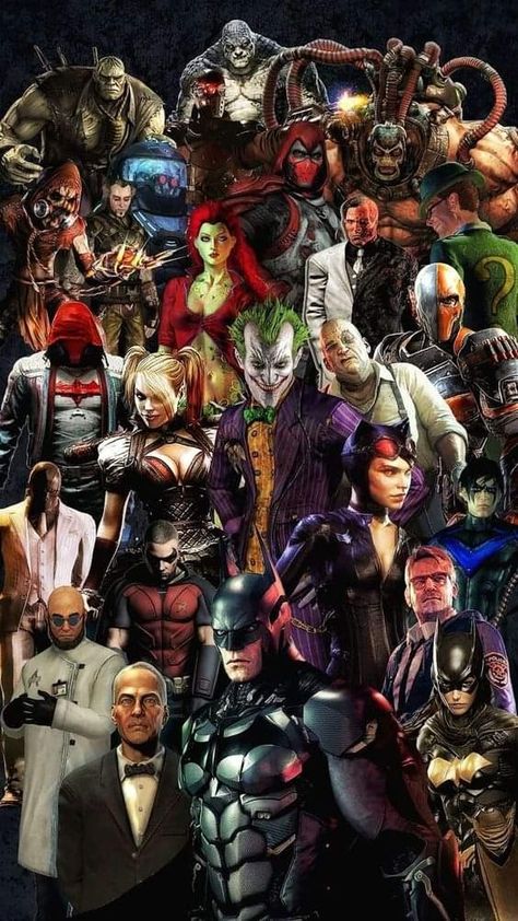 Batman Villians Wallpaper, Dc Villains Wallpaper, Batman Arkham Wallpaper, Batman Arkham City Wallpapers, Batman And Joker Wallpaper, Dc Comics Art Wallpaper, Batman Arkhamverse, Arkham Knight Wallpaper, Batman Arkham Knight Wallpaper