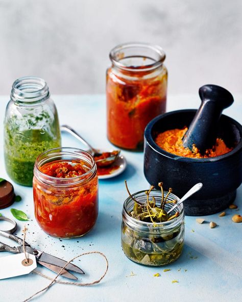 The 5 best Italian sauces for summer | delicious. magazine Matcha Milk Bread, Sauce Photography, Italian Starters, Italian Sauces, Summer Sauce, Anchovy Sauce, Sauce Bolognaise, Red Pesto, Matcha Milk