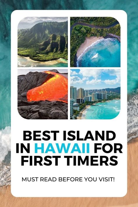 thumbnail of the most popular hawaiian islands, with text: best island to visit in hawaii Hilo Hawaii Things To Do In, Which Hawaiian Island To Visit, Best Island In Hawaii, Best Hawaiian Island, Hawaii Trip Planning, Island To Visit, Tropical Travel Destinations, Hawaii Travel Guide, Waimea Canyon