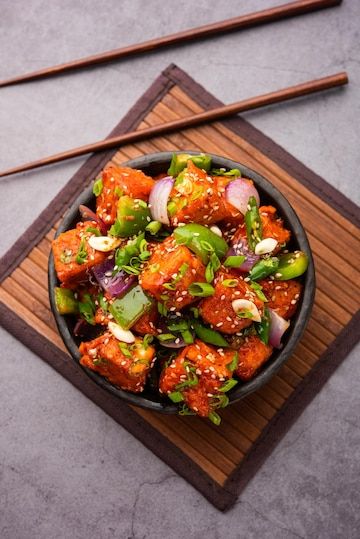 Premium Photo | Chilli paneer dry is made using cottage cheese, indo chinese food Indo Chinese Food, Chilly Paneer, Paneer Chilli Dry, Chilli Paneer Recipe, Grilled Cheese Recipes Gourmet, Veg Crispy, Chili Paneer, Recipes Gourmet, Food Collage