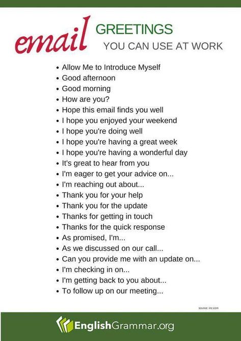 When writing emails to coworkers and clients at work, it is essential to use the right lingo. Below we have compiled the most useful, polite and professional email phrases you can use at work. Email Greetings, Business Writing Skills, Work Hack, Email Writing, Essay Writing Skills, Work Skills, Business Writing, Good Vocabulary, English Writing Skills