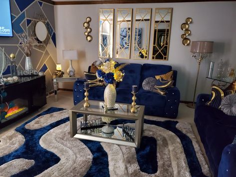 Blue Black White Gold Living Room, Royal Blue And Gold Living Room Decor, Gray Blue And Gold Living Room, Navy Blue White And Gold Living Room, Navy Blue And Gold Living Room Decor, Navy Blue And Gold Living Room, Royal Blue And Gold Living Room, Navy Blue Living Room Decor, Navy Blue And Grey Living Room