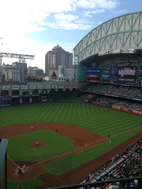 Minute Maid Park Minute Maid Park, Minute Maid, Baseball Stadium, Instagram Inspo, Baseball Field, Softball, Baseball, Quick Saves, Instagram