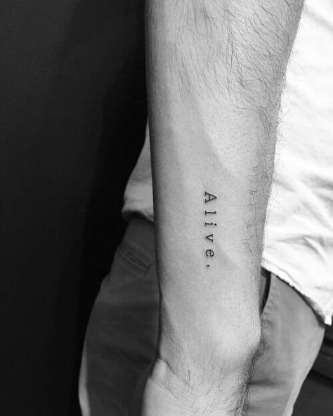 tattoo-font-ideas-36 Sacrifice Tattoo Fonts, Cool Little Tattoos, Alive Tattoo, Font Tato, Tattoo Font For Men, Lower Arm Tattoos, Christian Tattoo, Timeless Tattoo, Petit Tattoo