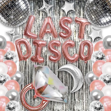 Disco Party Decorations 70s, Cowgirl Bachelorette Party Decorations, Pink Bachelorette Party Decorations, 70s Party Decorations, Last Disco Bachelorette Party, Bachelorette Party Kits, Bachelorette Party Balloon, Bachelorette Party Items, Last Disco Bachelorette