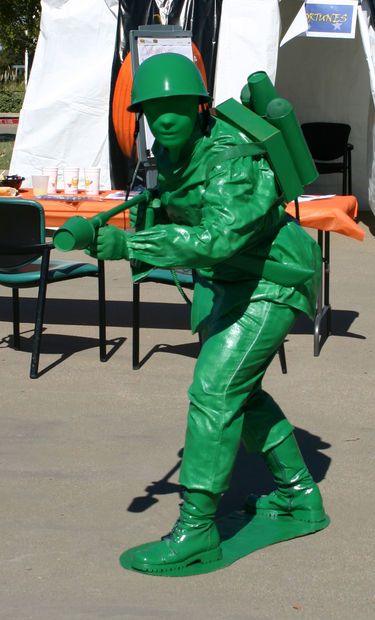 Picture of Plastic Green Toy Soldier with Flamethrower Costume Soldier Costume Diy, Army Men Costume, Toy Soldier Costume, Green Army Men, Soldier Costume, Plastic Soldier, Living Statue, Cotton Gloves, Green Toys