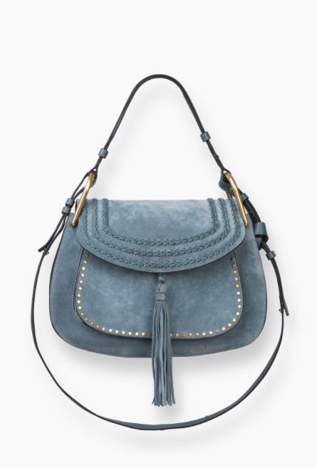 Chloe Hudson bag in suede blue Chloe Hudson Bag, Handbag Heaven, Quality Handbags, Guilty Pleasure, See By Chloe, Beautiful Bags, Leather Goods, New Bag, Bag Pattern