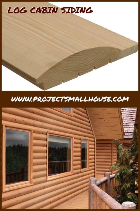 Fake Log Siding Exterior, Log Siding Exterior, Mobile Home Siding, Cabin Siding, Log Cabin Siding, Minimalist Lifestyle Simple Living, Campground Ideas, Hale House, Wood Bending