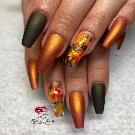 Gel x fall nails Fall Inspired Gel Manicure, Fall Nails With Design 2023, Fun Fall Nails 2023, Fall Season Nails Colors 2023, Mustard Color Nails Design, Nov Nails 2023, Fall Inspired Acrylic Nails, Encapsulated Fall Nails, Gel Nail Designs For Fall Autumn