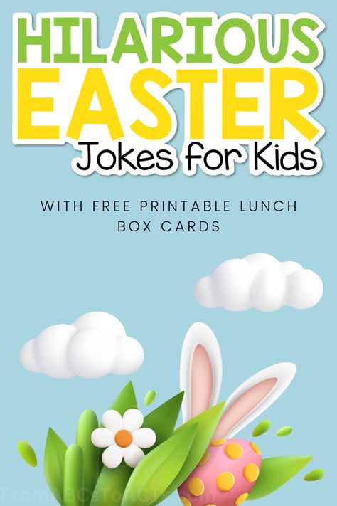 Easter Jokes, Kid Jokes, Rabbit Stew, Easter Preschool, Lunch Box Notes, Book Pins, Chocolate Bunny, Easter Candy, Jokes For Kids