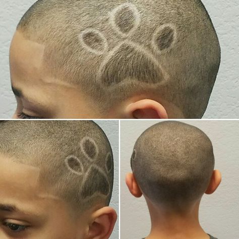 Tiger cub paw print - Haircut by Melo Cutz, Centerton, AR Blues Clues Paw Print, Blue Clues, Boys Hairstyles, Tiger Paw, Men Haircut, Hair Idea, Kids Hair Cuts, Tiger Cub, Blues Clues