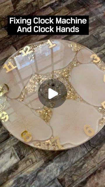 Resin Clock Tutorial, Resin Clock Ideas, Resin Clock, Mini Tutorial, Resin Supplies, Clock Hands, April 21, Resin Art, Fix It