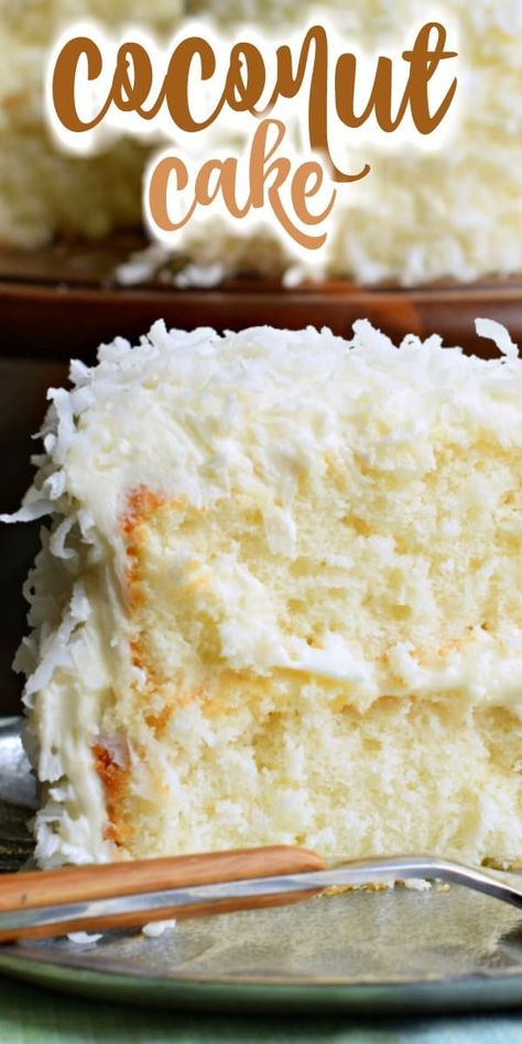 The most delicious, from scratch, white cake recipe is used to create this perfect Coconut Cake! Old Fashioned Coconut Cake Grandmothers, Layered Coconut Cake, Coconut Cake With 7 Minute Frosting, White Coconut Cake, Coconut Cloud Cake Recipe, Creamy Coconut Cake, Coconut Cake Icing, Coconut Cake From Cake Mix Boxes, Coconut Cream Cake Recipe