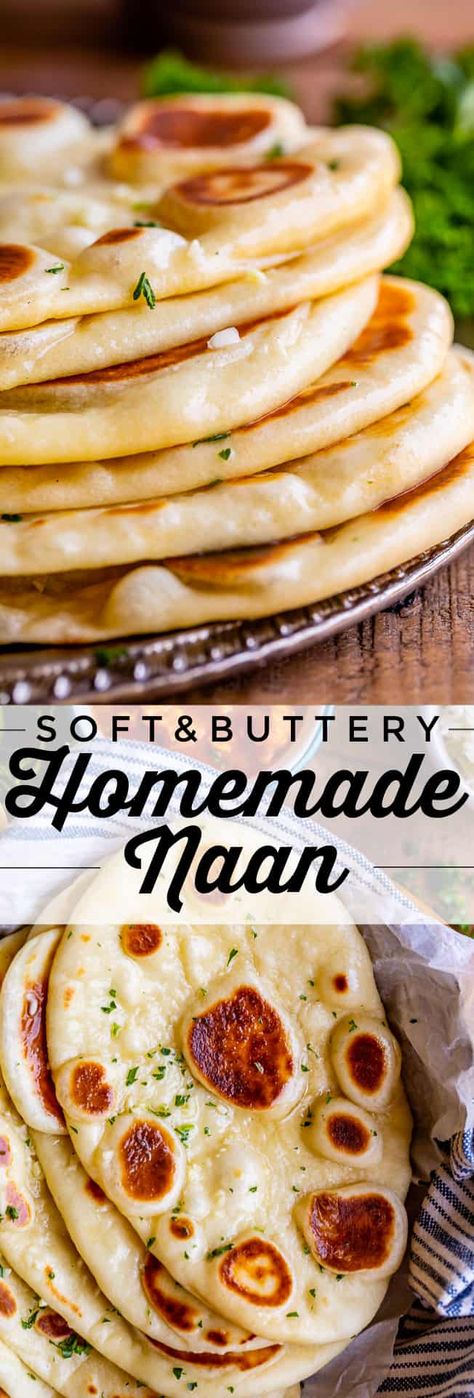 Authentic Naan, Naan Bread Recipe, Homemade Naan, Homemade Naan Bread, Recipes With Naan Bread, The Food Charlatan, Bread At Home, Naan Recipe, Food Charlatan