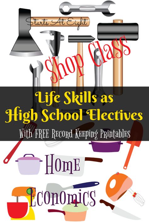 Home Economics Classroom, Kids Life Skills, High School Electives, Homeschool Electives, High School Credits, Life Skills Class, Life Skills Curriculum, Life Skills Lessons, High School Curriculum