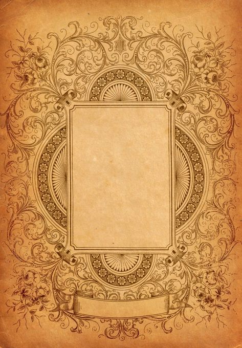 Ornate Decorative Border Clip Art | Oh So Nifty Vintage Graphics Vintage Border, Etiquette Vintage, Old Sheet Music, Vintage Borders, Slaap Lekker, Music Cover, 카드 디자인, Decorative Frame, Paper Background Texture